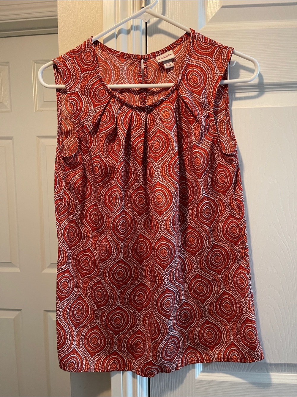 Merona Red Printed Sleeveless Camisole